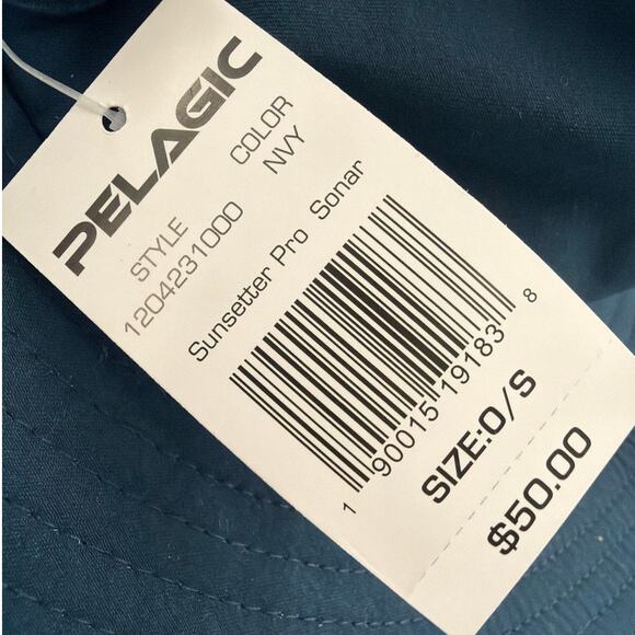 Pelagic Navy Sunsetter Pro Bucket Hat One Size - Picture 3 of 10